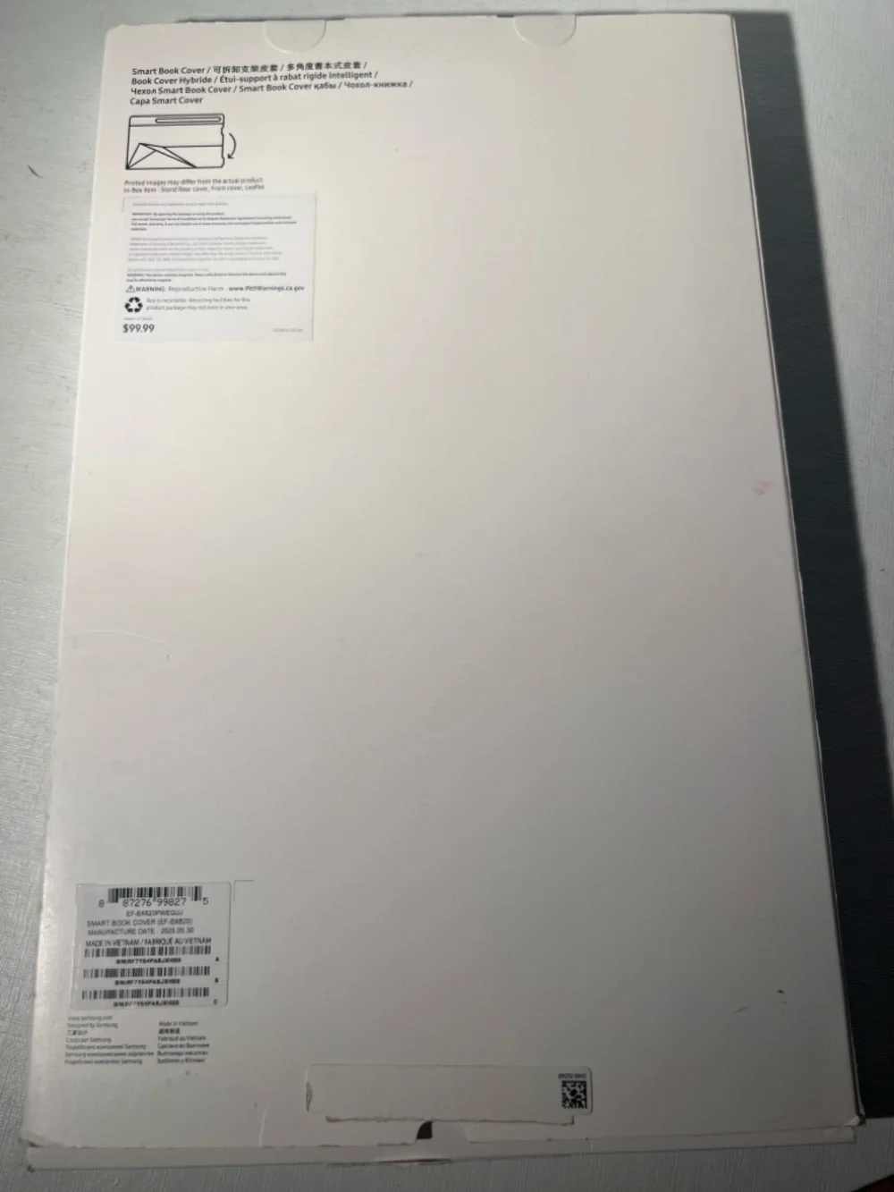 Samsung Smart Book Cover for Galaxy Tab S10 FE+ / S10 FE+ 5G White EF-BX620